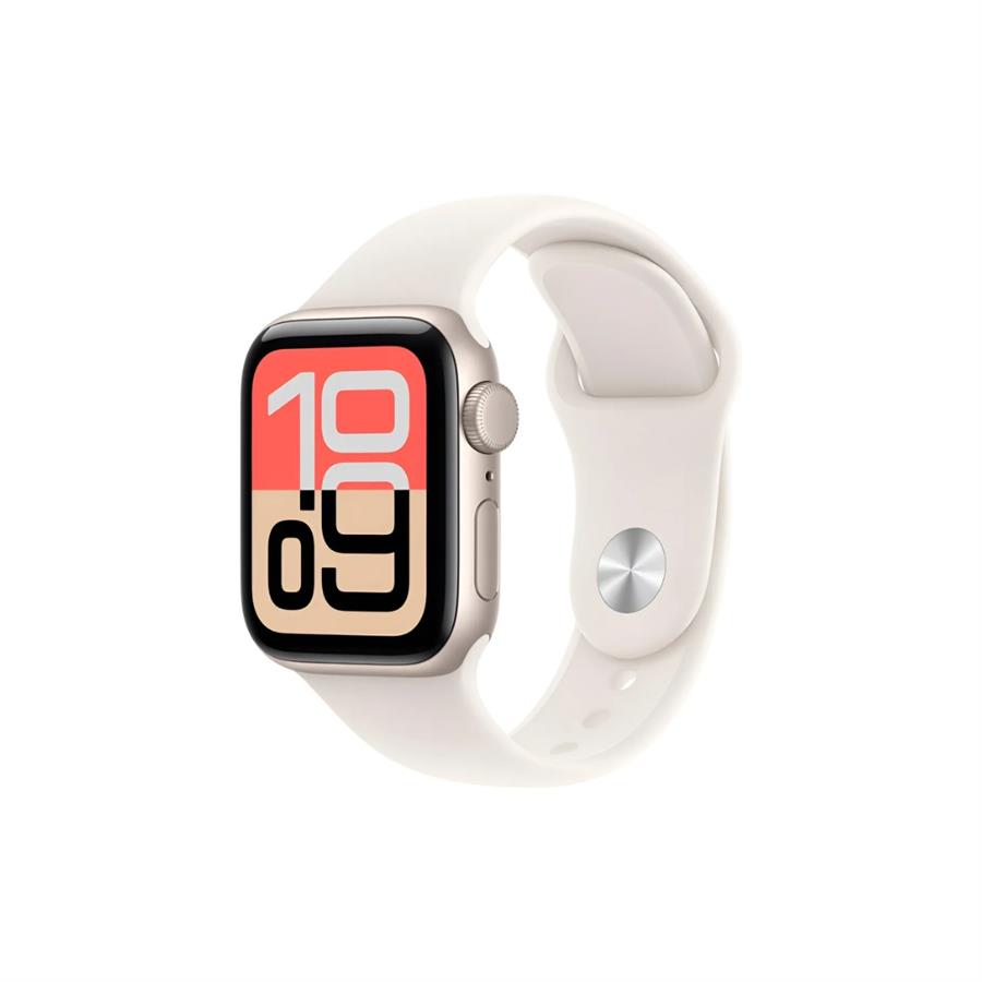 Apple Watch SE 3 GPS 40mm - Caja de Aluminio Color Starlight - Correa Deportiva Starlight S/M 2025