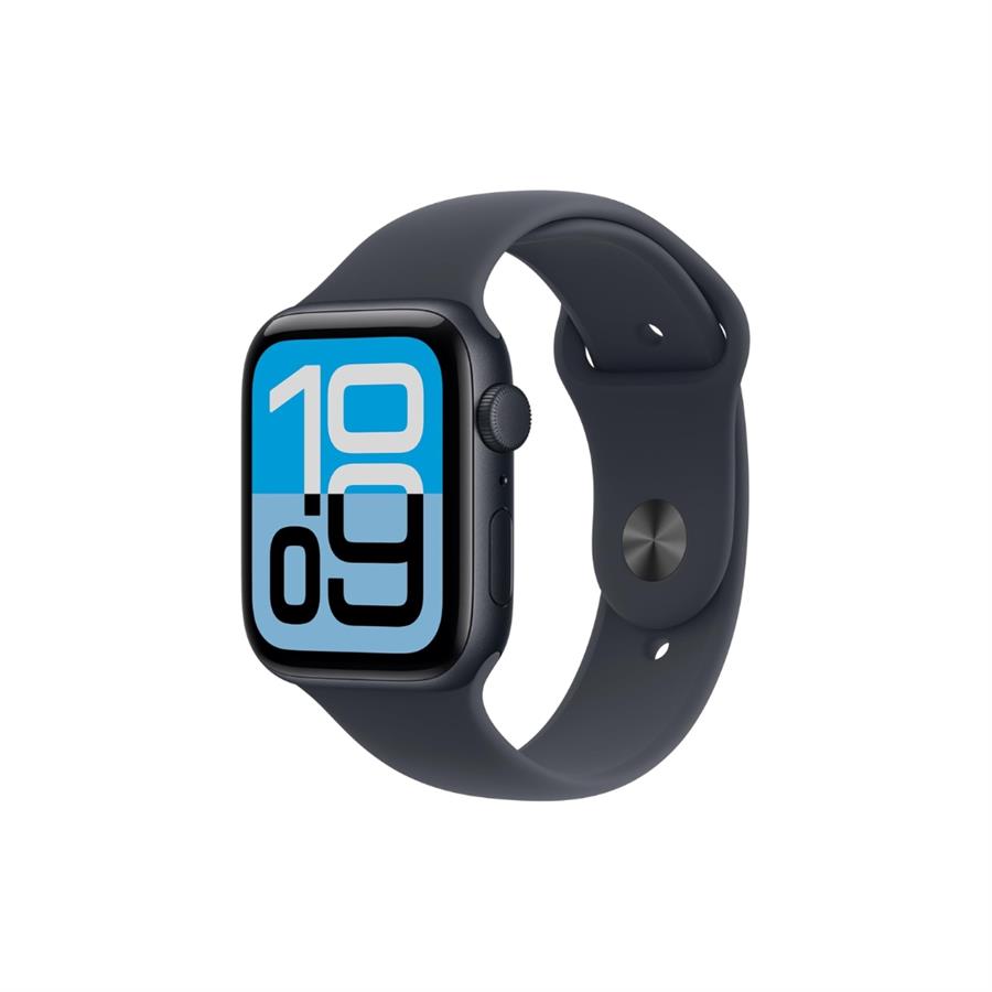 Apple Watch SE 3 GPS 44mm - Caja de Aluminio Color Medianoche - Correa Deportiva Medianoche M/L 2025